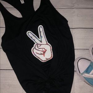 PEACE RAZOR BACK TANK